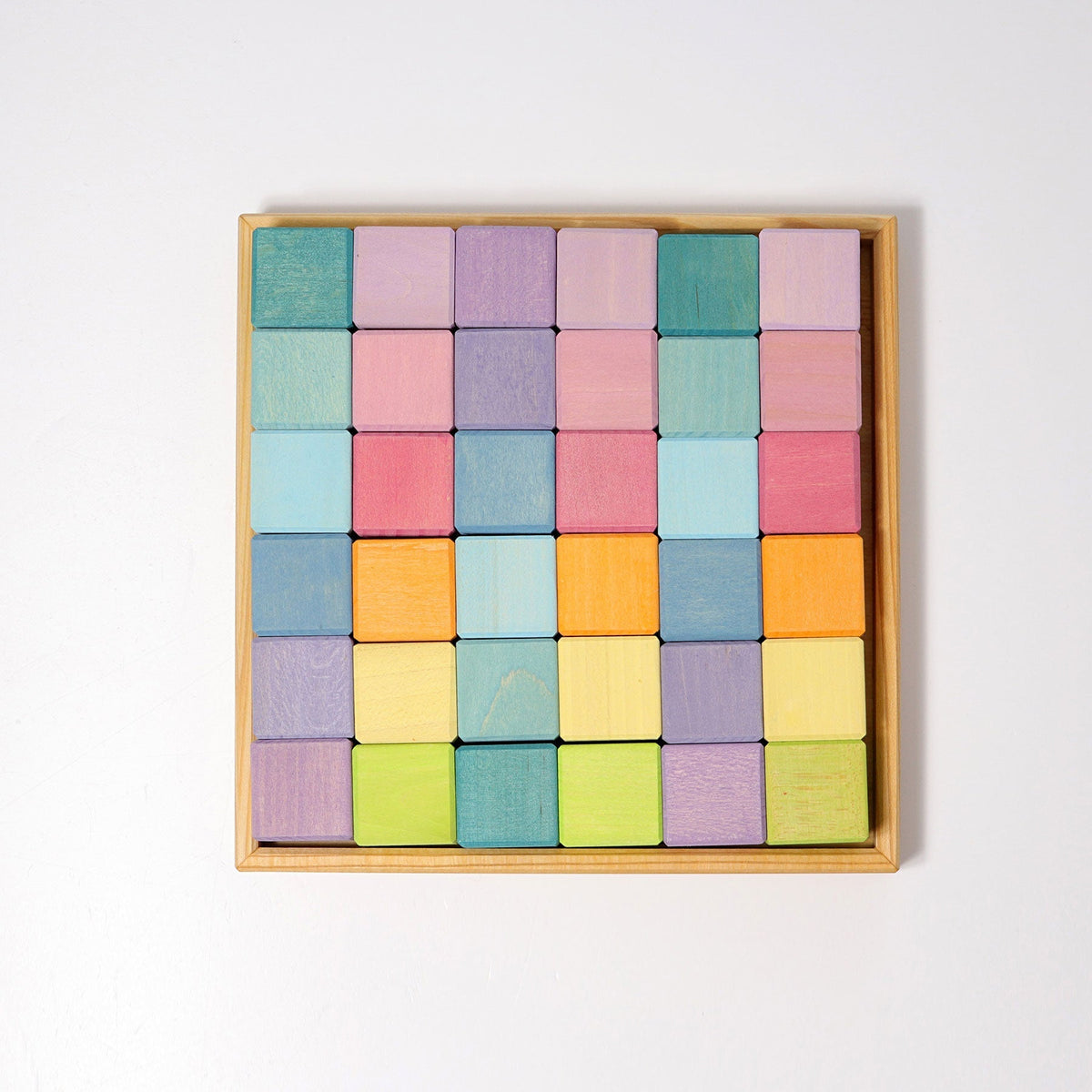 GRIMM'S Square, 36 Cubes, pastel